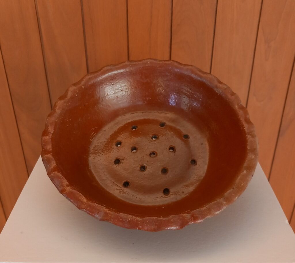 Clay colander – Object of the month for May 2023
