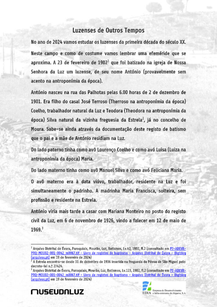 Luzenses de Outros Tempos – artigo nº 19