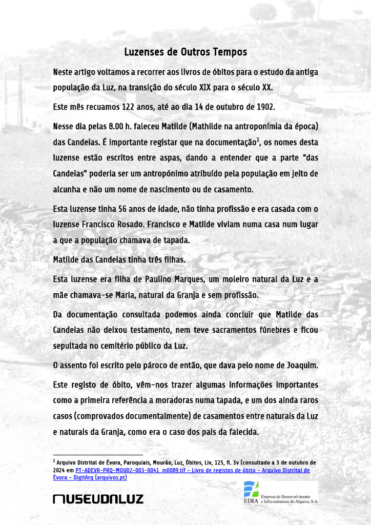 Luzenses de Outros Tempos – artigo nº 22