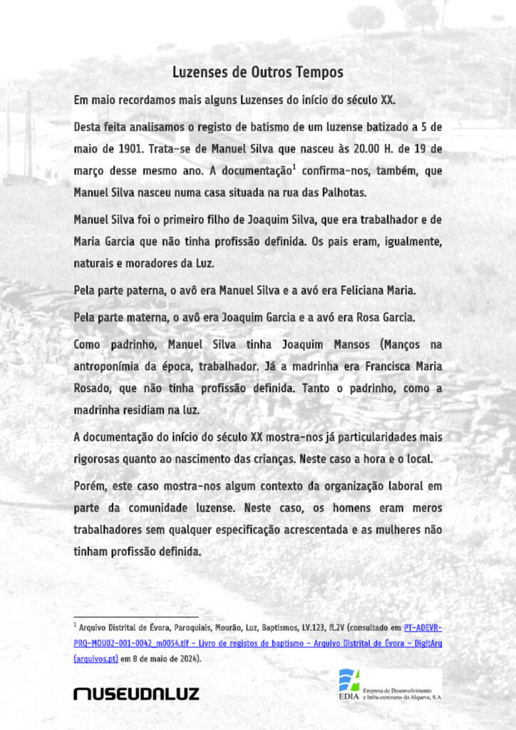 Luzenses de Outros Tempos – artigo nº 20