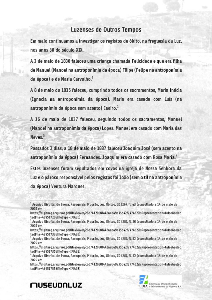 Luzenses de Outros Tempos – artigo nº 28