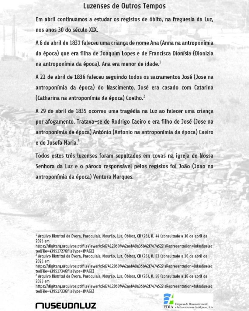 Luzenses de Outros tempos – artigo nº27