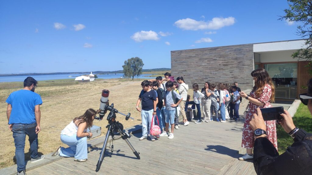 Observação solar – parceria com OLA (Observatório Lago Alqueva) e AE Mourão – 16 maio 2025