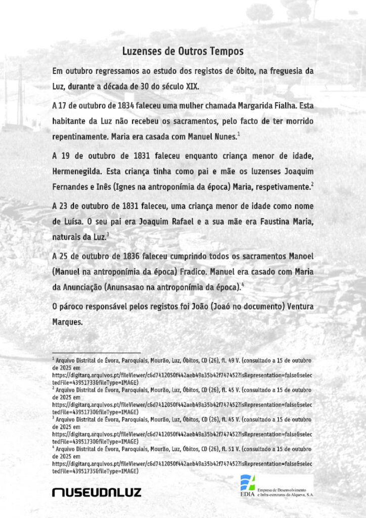 Luzenses de Outros Tempos – artigo nº 31