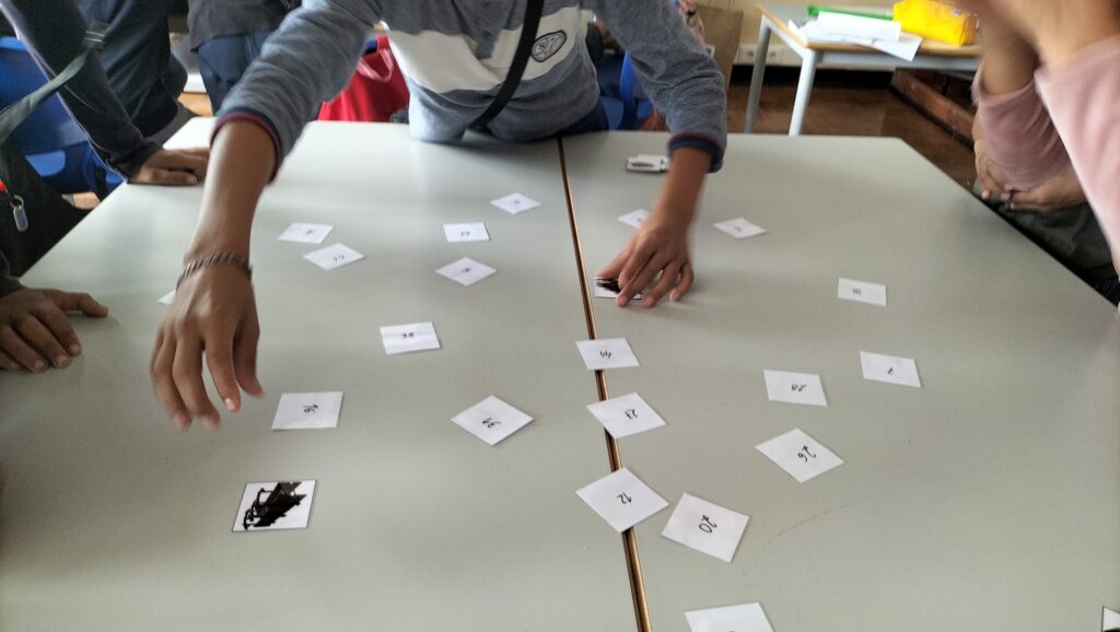 “Memory Game” – activity with the Mourão school group – October/November 2023