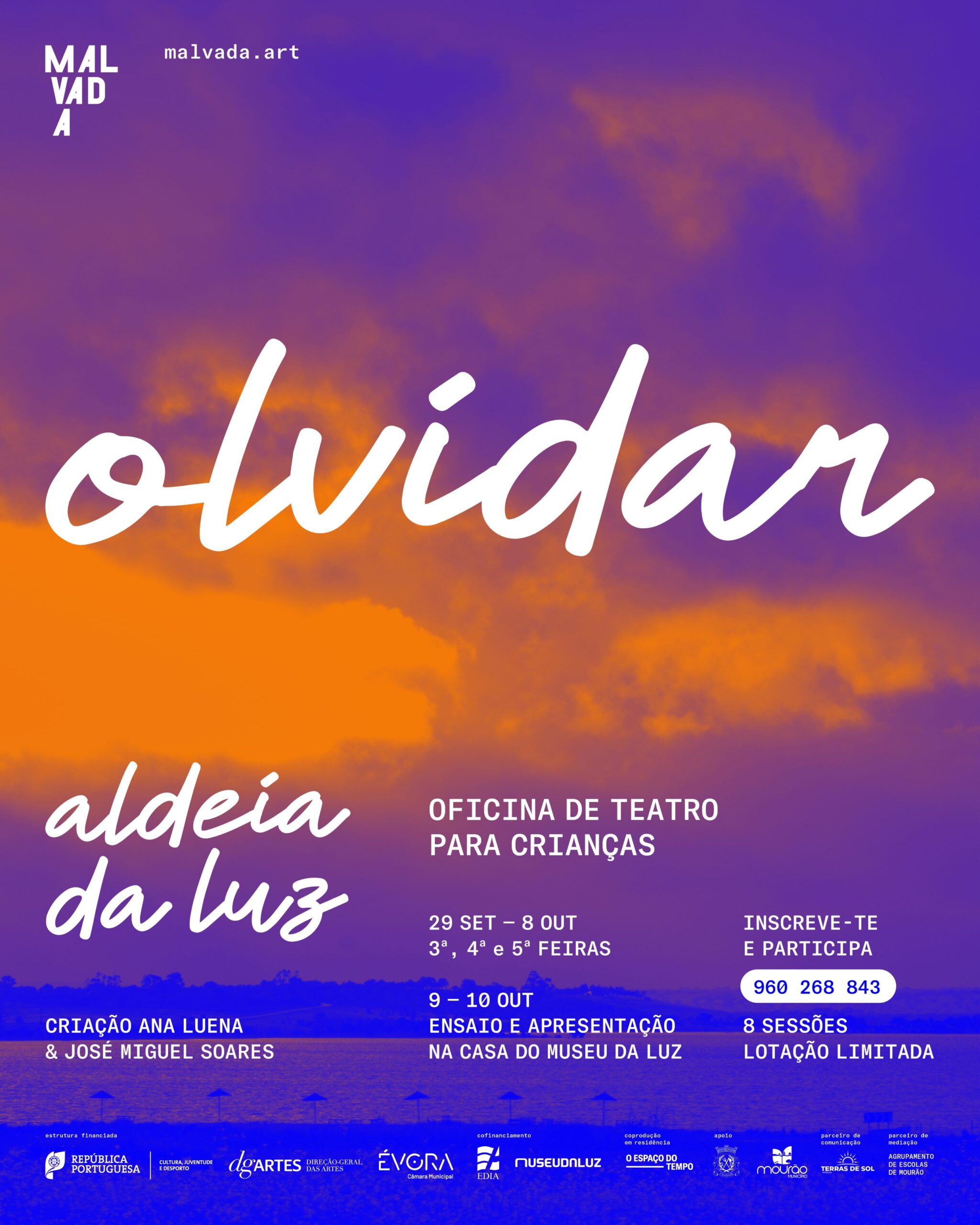 Oficina de Teatro para Crianças – projeto Olvidar – apresentação 10 outubro 2026